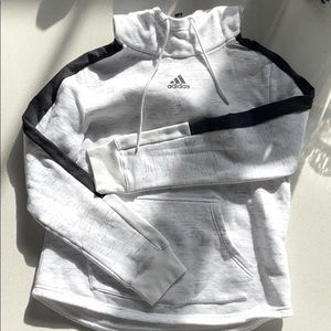 Adidas Black and White Hoodie